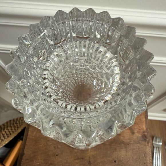 Vintage Art Glass Crystal Vase by Jiri Repasek Union 1970 10” - Picture 5 of 11